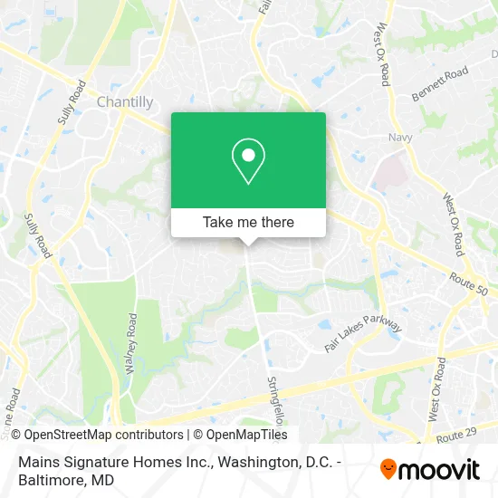 Mains Signature Homes Inc. map