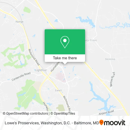 Lowe's Proservices map