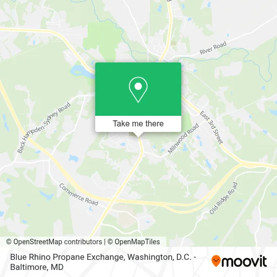 Blue Rhino Propane Exchange map