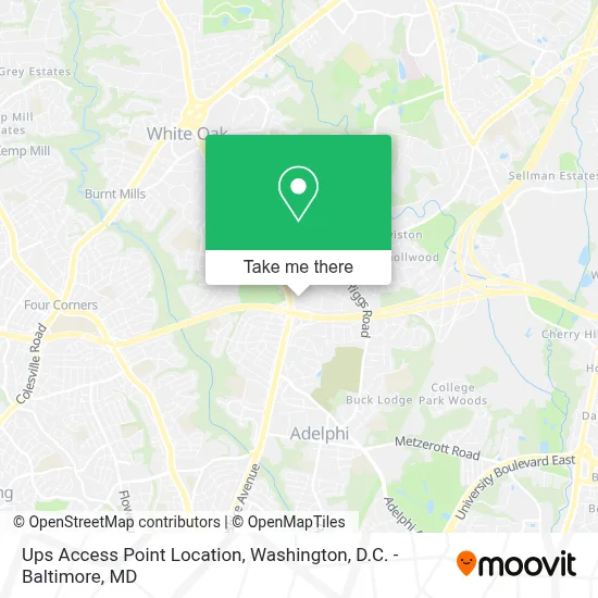 Ups Access Point Location map