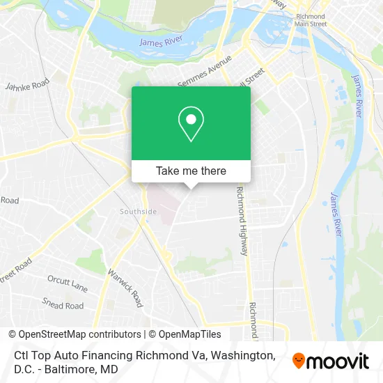 Ctl Top Auto Financing Richmond Va map