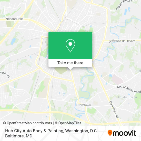 Hub City Auto Body & Painting map
