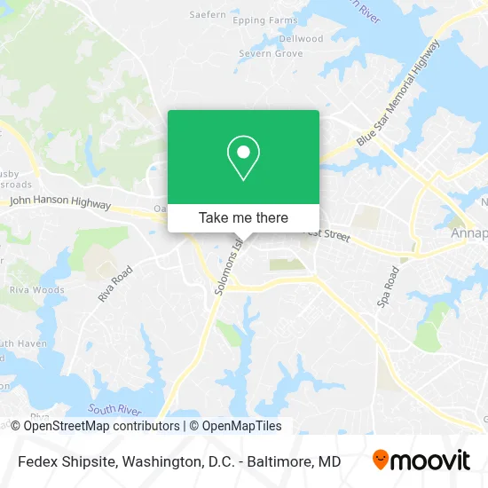 Fedex Shipsite map