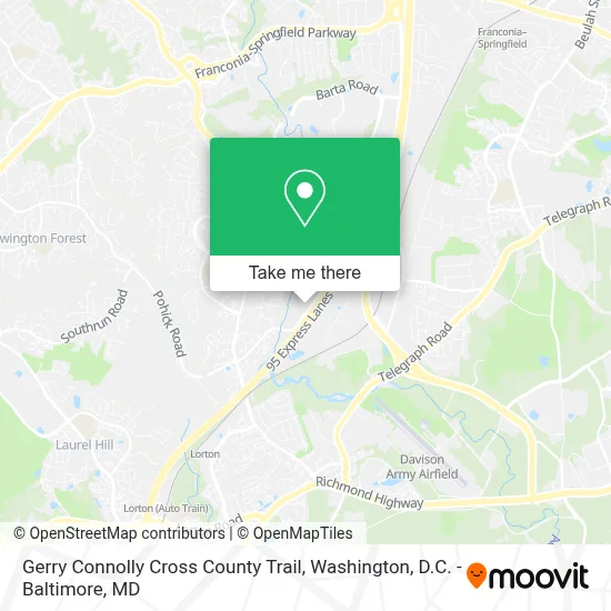 Gerry Connolly Cross County Trail map
