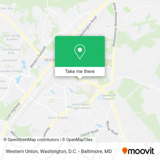 Western Union map