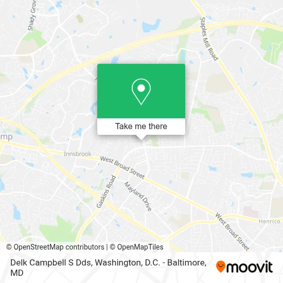 Delk Campbell S Dds map