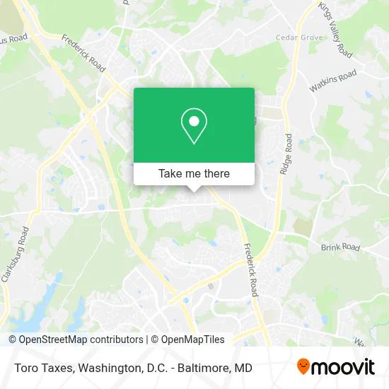 Toro Taxes map