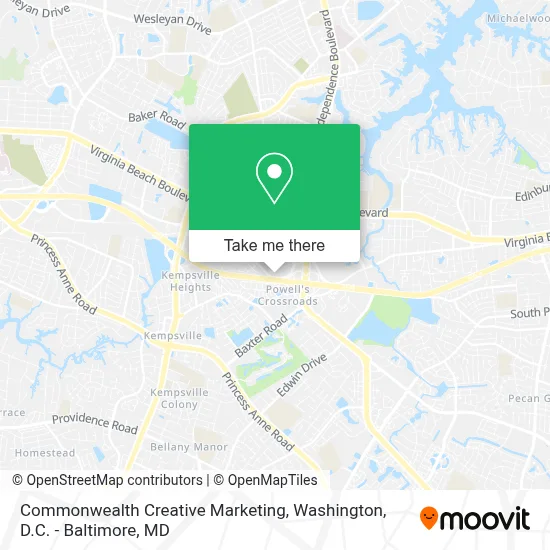 Commonwealth Creative Marketing map