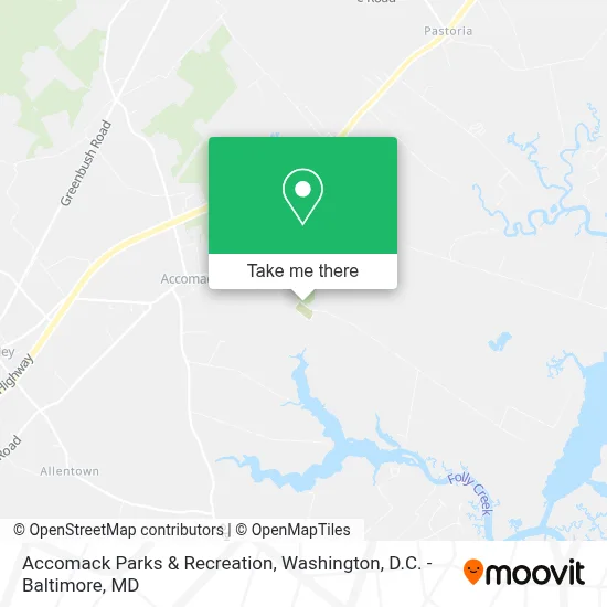 Accomack Parks & Recreation map
