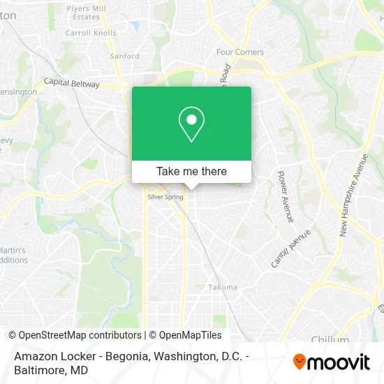 Amazon Locker - Begonia map