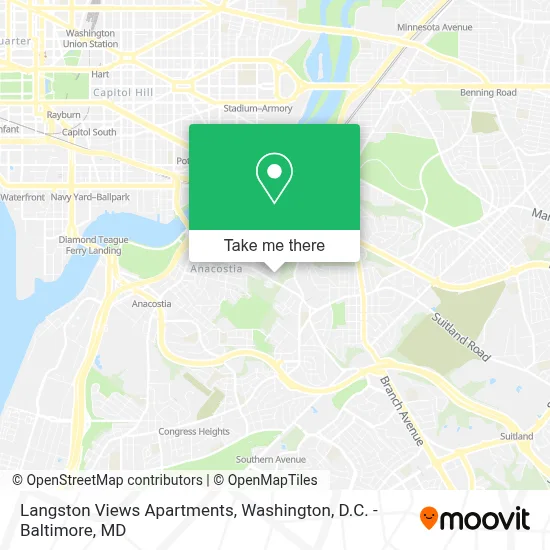 Langston Views Apartments map