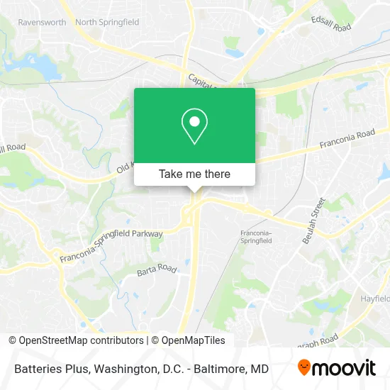Batteries Plus map