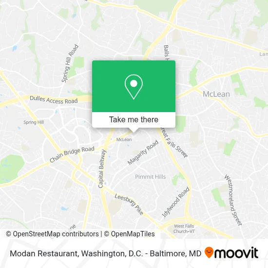 Modan Restaurant map