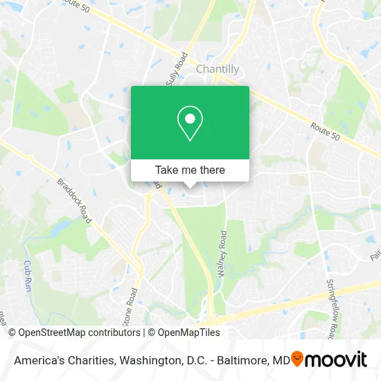 America's Charities map
