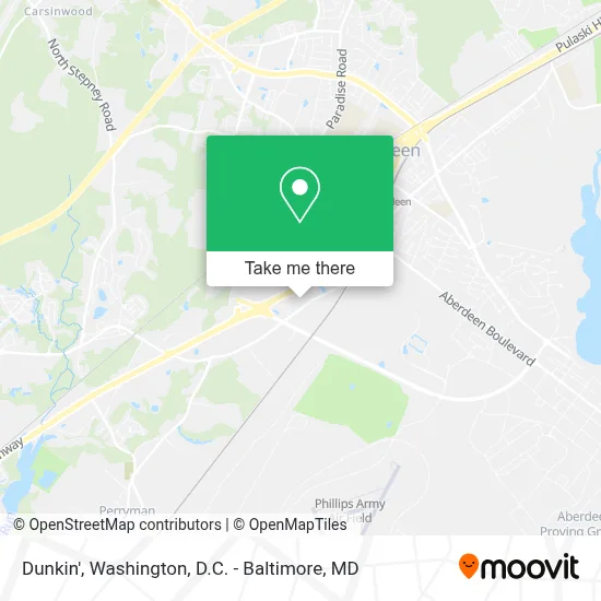 Dunkin' map