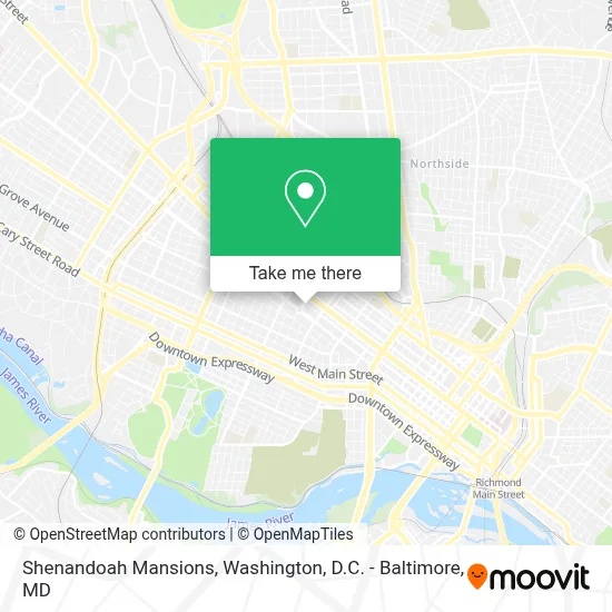 Shenandoah Mansions map