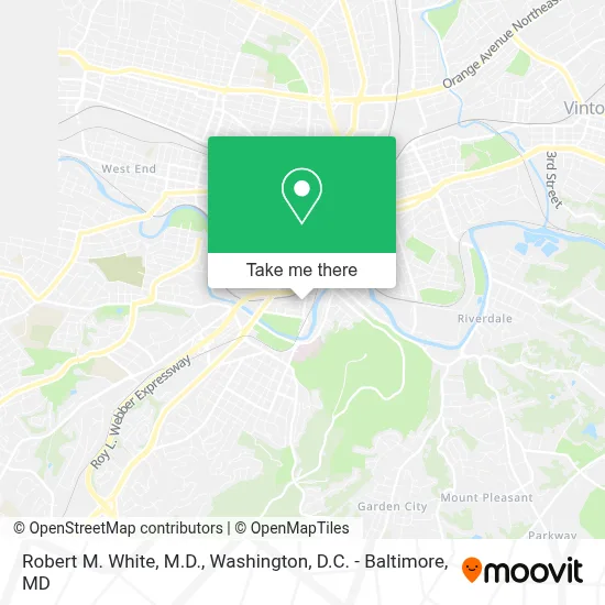 Robert M. White, M.D. map