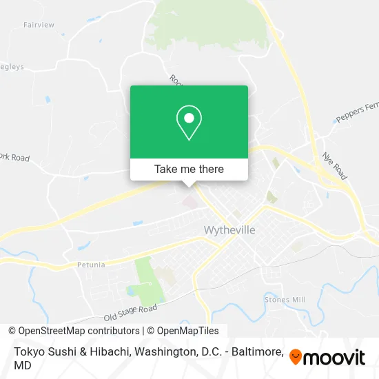 Tokyo Sushi & Hibachi map