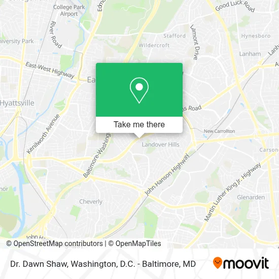Dr. Dawn Shaw map