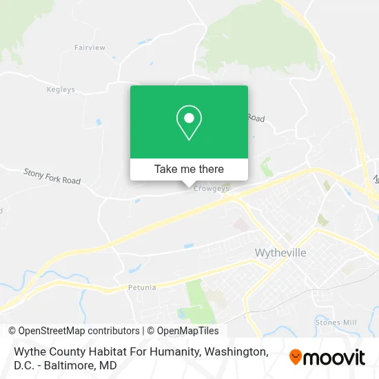 Wythe County Habitat For Humanity map