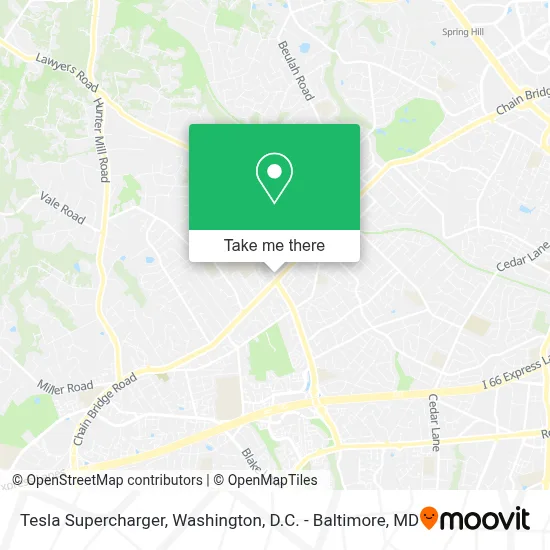 Tesla Supercharger map