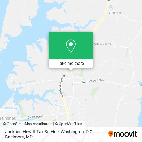 Jackson Hewitt Tax Service map