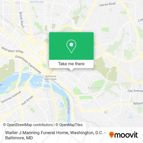 Walter J Manning Funeral Home map