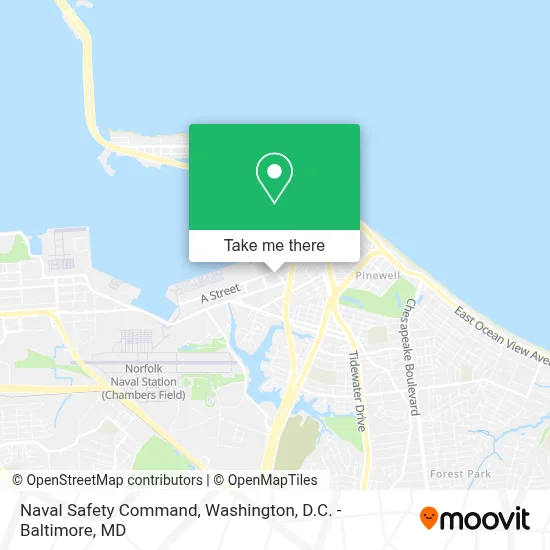 Naval Safety Command map