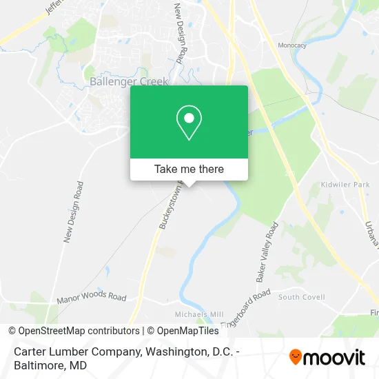Carter Lumber Company map