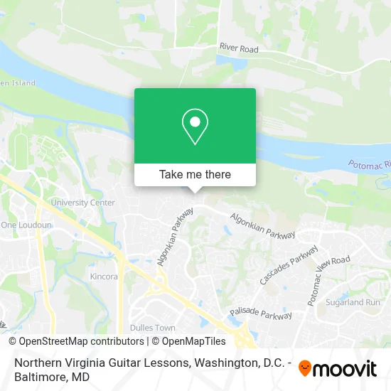 Northern Virginia Guitar Lessons map