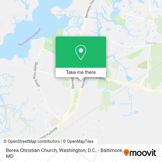 Berea Christian Church map