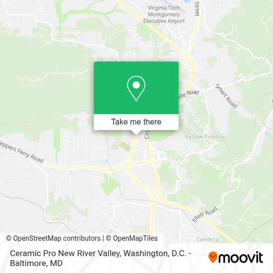 Ceramic Pro New River Valley map