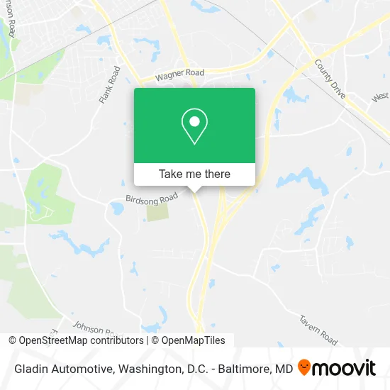 Gladin Automotive map