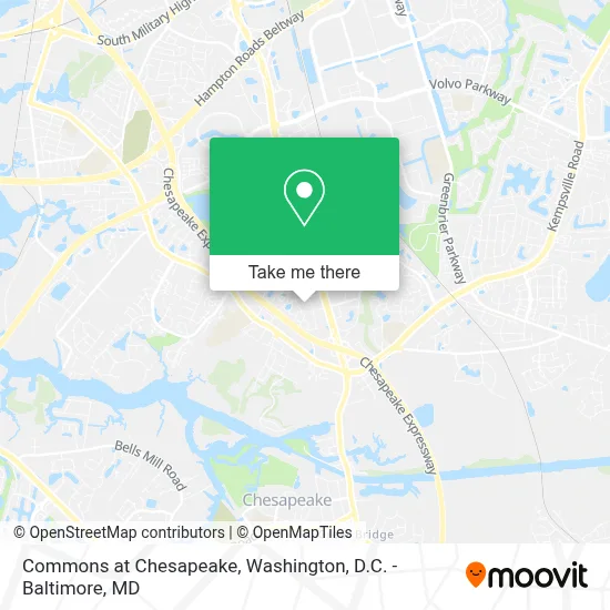 Commons at Chesapeake map