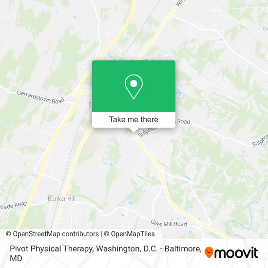 Pivot Physical Therapy map