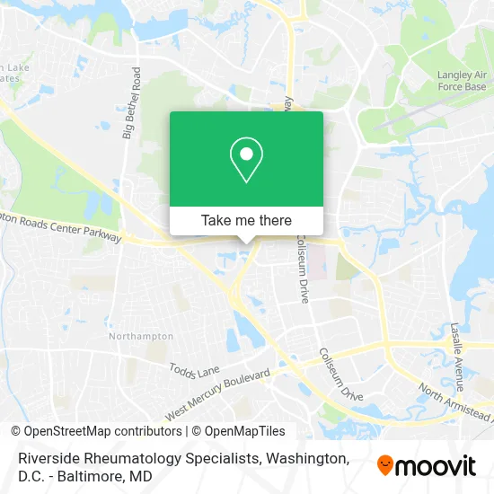 Riverside Rheumatology Specialists map