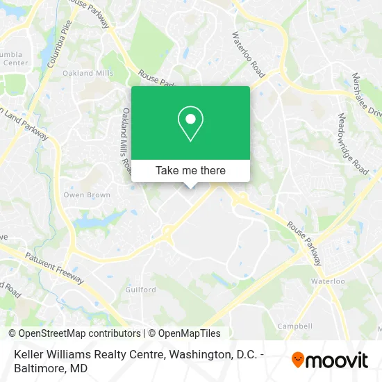 Keller Williams Realty Centre map