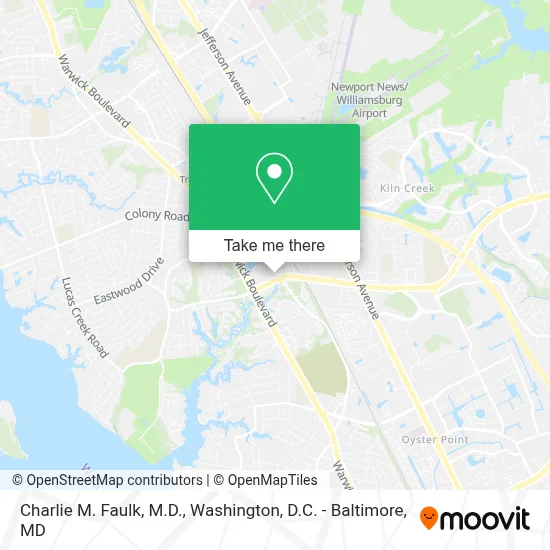 Charlie M. Faulk, M.D. map