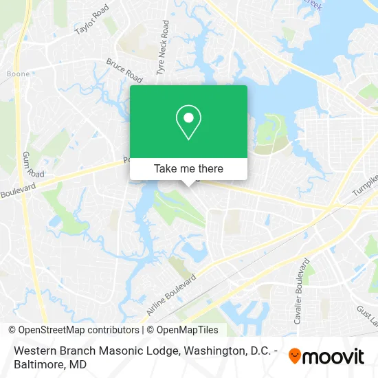 Western Branch Masonic Lodge map