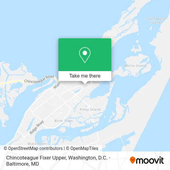 Chincoteague Fixer Upper map