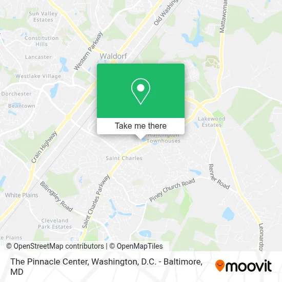 The Pinnacle Center map