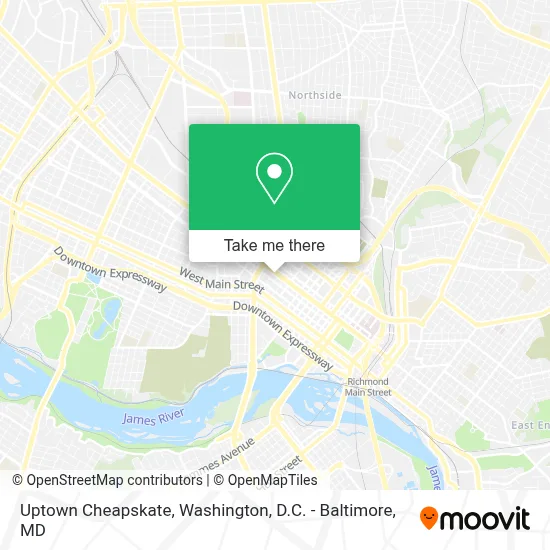 Uptown Cheapskate map