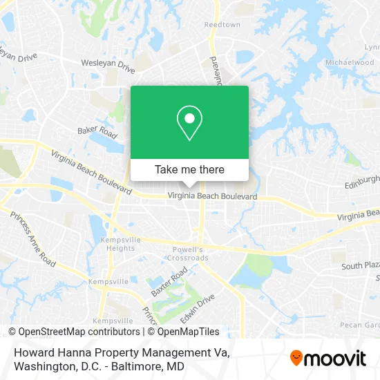 Howard Hanna Property Management Va map