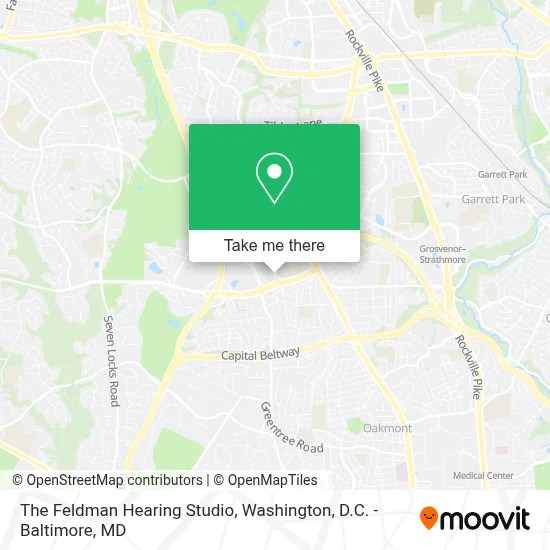 The Feldman Hearing Studio map