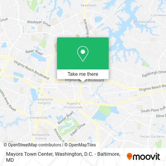 Mayors Town Center map