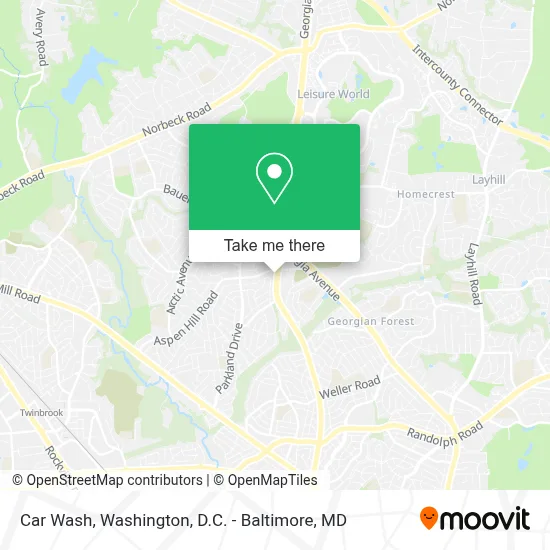 Car Wash map