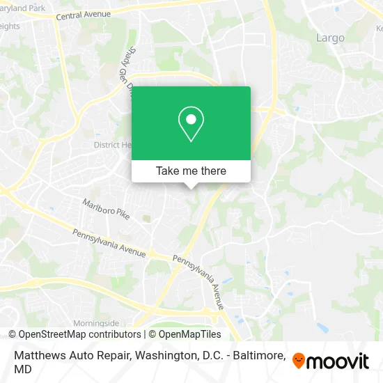 Matthews Auto Repair map