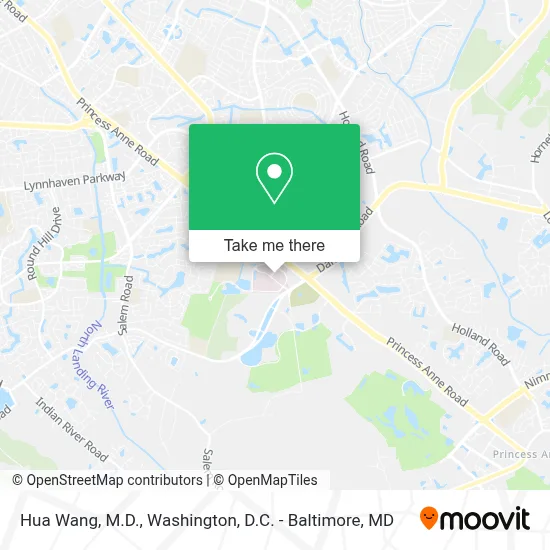 Hua Wang, M.D. map