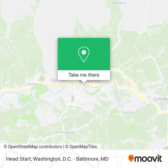 Head Start map