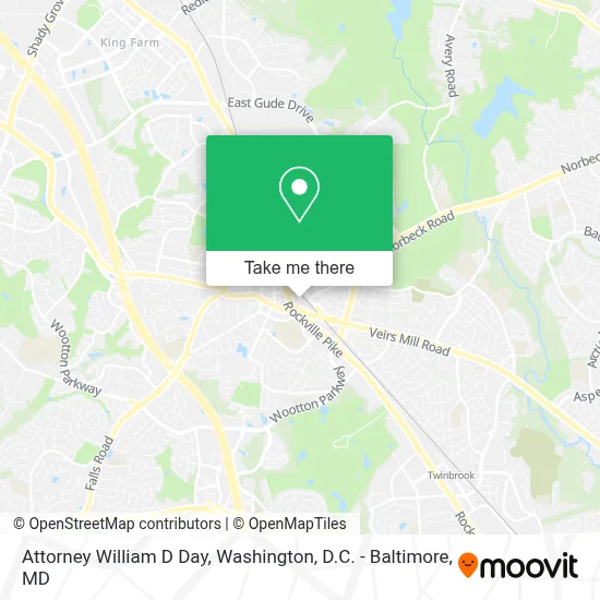 Attorney William D Day map